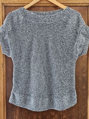 ​Eddie Bauer Short-Sleeve Marled Knit Sweater